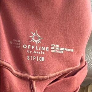 aerie OFFLINE High-Waist Leggings in Dusty Rose